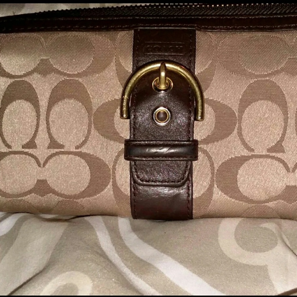 Beautiful brown and tan Coach wallet